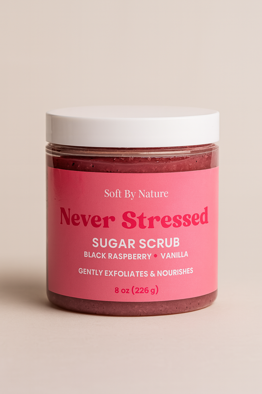 “Never Stressed” Sugar Scrub